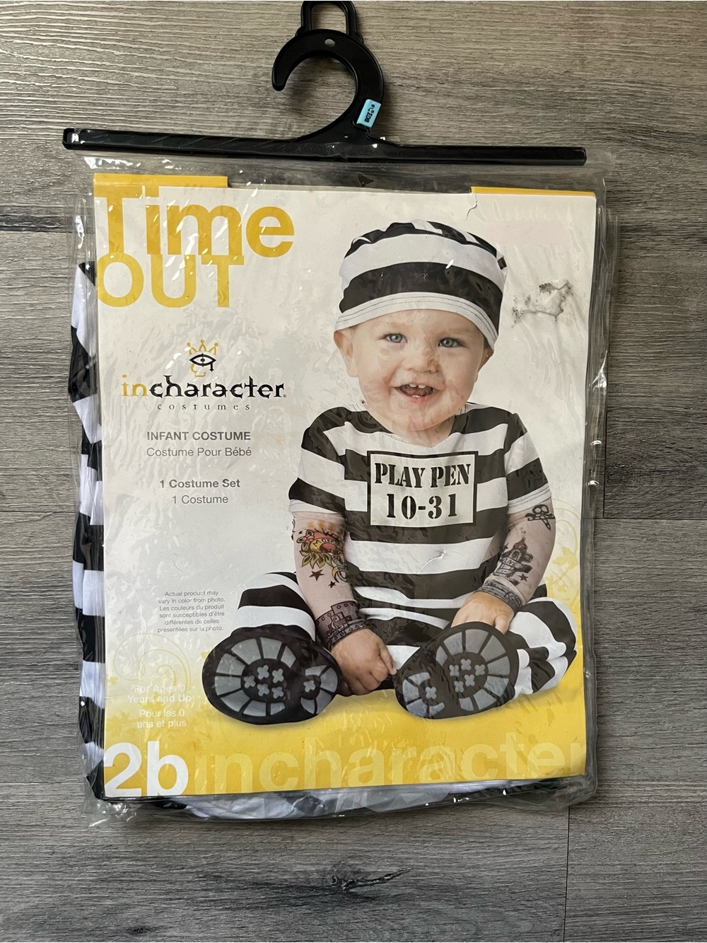 Black & White Infant "Play Pen" Costume- “Time Out”